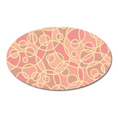 Pattern Oval Magnet by Valentinaart