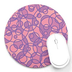 Pattern Round Mousepads by Valentinaart