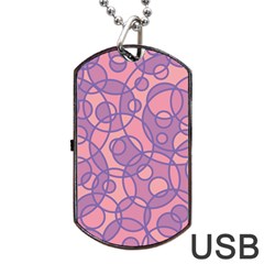 Pattern Dog Tag Usb Flash (two Sides) by Valentinaart