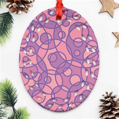 Pattern Oval Filigree Ornament (two Sides)