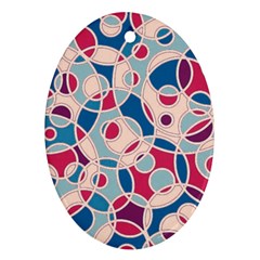 Pattern Oval Ornament (two Sides)