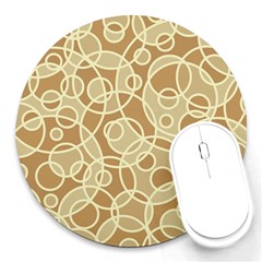 Pattern Round Mousepads by Valentinaart