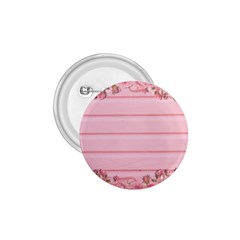 Pink Peony Outline Romantic 1.75  Buttons