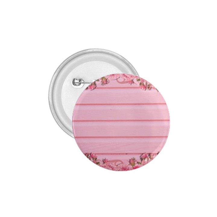 Pink Peony Outline Romantic 1.75  Buttons