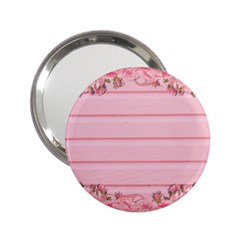 Pink Peony Outline Romantic 2 25  Handbag Mirrors by Simbadda