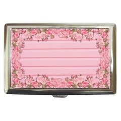 Pink Peony Outline Romantic Cigarette Money Cases