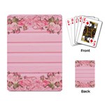 Pink Peony Outline Romantic Playing Card Back