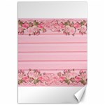 Pink Peony Outline Romantic Canvas 12  x 18   11.88 x17.36  Canvas - 1