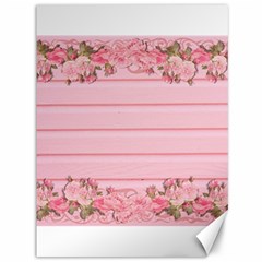 Pink Peony Outline Romantic Canvas 36  X 48   by Simbadda