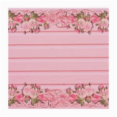 Pink Peony Outline Romantic Medium Glasses Cloth (2-side) by Simbadda