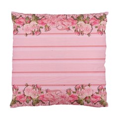 Pink Peony Outline Romantic Standard Cushion Case (One Side)