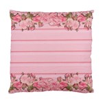 Pink Peony Outline Romantic Standard Cushion Case (Two Sides) Back