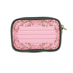 Pink Peony Outline Romantic Coin Purse Back