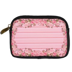 Pink Peony Outline Romantic Digital Camera Cases