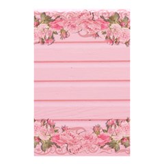 Pink Peony Outline Romantic Shower Curtain 48  x 72  (Small) 