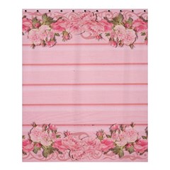 Pink Peony Outline Romantic Shower Curtain 60  X 72  (medium)  by Simbadda