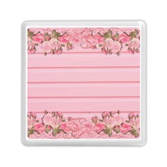 Pink Peony Outline Romantic Memory Card Reader (Square) 