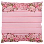 Pink Peony Outline Romantic Standard Flano Cushion Case (One Side) Front