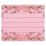 Pink Peony Outline Romantic Double Sided Flano Blanket (Small)  50 x40  Blanket Front