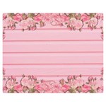 Pink Peony Outline Romantic Double Sided Flano Blanket (Medium)  60 x50  Blanket Front