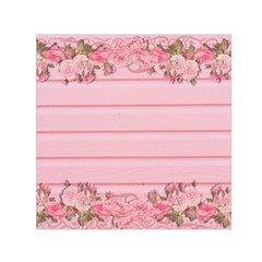 Pink Peony Outline Romantic Small Satin Scarf (square) by Simbadda