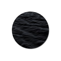 Dark Lake Ocean Pattern River Sea Magnet 3  (round) by Simbadda