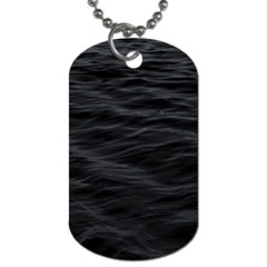 Dark Lake Ocean Pattern River Sea Dog Tag (one Side) by Simbadda