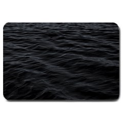 Dark Lake Ocean Pattern River Sea Large Doormat  by Simbadda