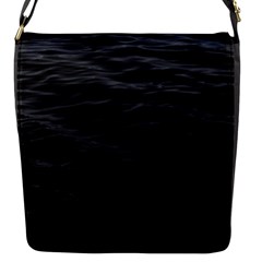 Dark Lake Ocean Pattern River Sea Flap Messenger Bag (s) by Simbadda