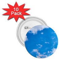 Sky Blue Clouds Nature Amazing 1 75  Buttons (10 Pack) by Simbadda