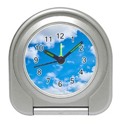 Sky Blue Clouds Nature Amazing Travel Alarm Clocks by Simbadda