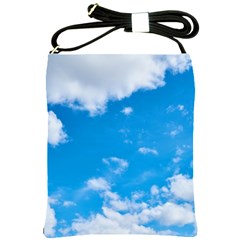 Sky Blue Clouds Nature Amazing Shoulder Sling Bags by Simbadda