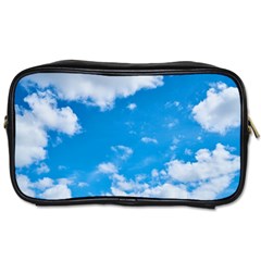 Sky Blue Clouds Nature Amazing Toiletries Bags by Simbadda