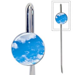 Sky Blue Clouds Nature Amazing Book Mark by Simbadda