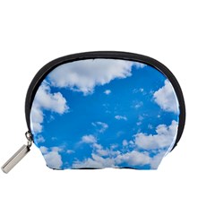 Sky Blue Clouds Nature Amazing Accessory Pouches (small)  by Simbadda