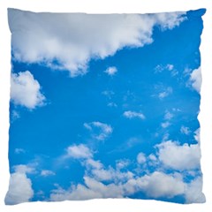 Sky Blue Clouds Nature Amazing Standard Flano Cushion Case (two Sides) by Simbadda