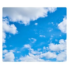 Sky Blue Clouds Nature Amazing Double Sided Flano Blanket (small)  by Simbadda