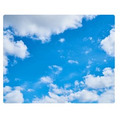 Sky Blue Clouds Nature Amazing Double Sided Flano Blanket (medium)  by Simbadda