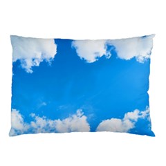 Sky Clouds Blue White Weather Air Pillow Case by Simbadda