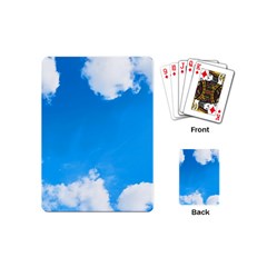 Sky Clouds Blue White Weather Air Playing Cards (mini) 