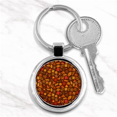 Pattern Background Ethnic Tribal Key Chains (round)  by Simbadda