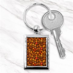 Pattern Background Ethnic Tribal Key Chains (rectangle)  by Simbadda