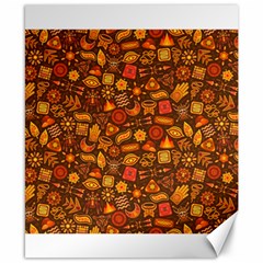 Pattern Background Ethnic Tribal Canvas 8  X 10  by Simbadda