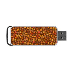 Pattern Background Ethnic Tribal Portable Usb Flash (one Side) by Simbadda