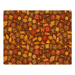 Pattern Background Ethnic Tribal Double Sided Flano Blanket (large)  by Simbadda