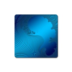 Fractals Lines Wave Pattern Square Magnet