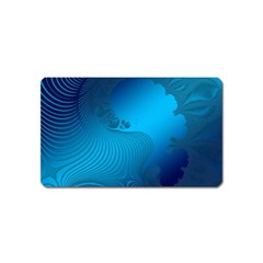 Fractals Lines Wave Pattern Magnet (name Card) by Simbadda