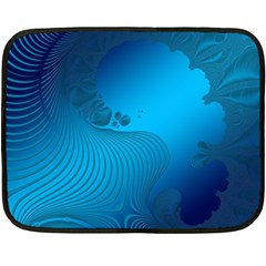 Fractals Lines Wave Pattern Fleece Blanket (mini) by Simbadda