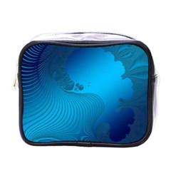 Fractals Lines Wave Pattern Mini Toiletries Bags