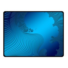 Fractals Lines Wave Pattern Fleece Blanket (small) by Simbadda